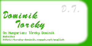 dominik toreky business card